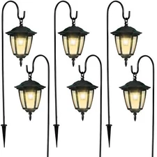 Dynaming 6 Pack Solar Hanging Lights Outdoor, Solar Powered Garden Decorative...