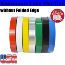 USA 4.3"x328ft Aluminum Tape Strip Trim Cap Flat Coil for Channel Signs Letter