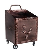 PORTALEGNA GRANDE CON RUOTE COLOR RAME