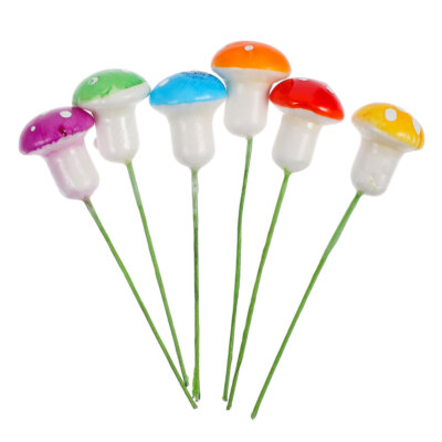 100 Pcs Foam Simulation Mushroom Fairy Garden Miniatures Animals Mini Ornament
