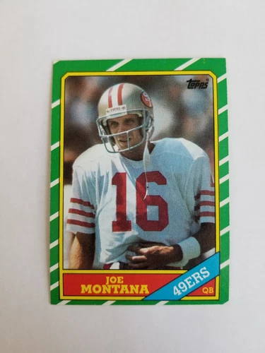 JOE MONTANA 1986 TOPPS FOOTBALL #156 SAN FRANCISCO 49ERS