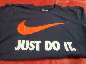 blue nike just do it shirt