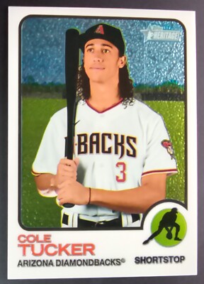 2022 Topps Heritage #673 Cole Tucker Chrome #d SP /999 Arizona ...