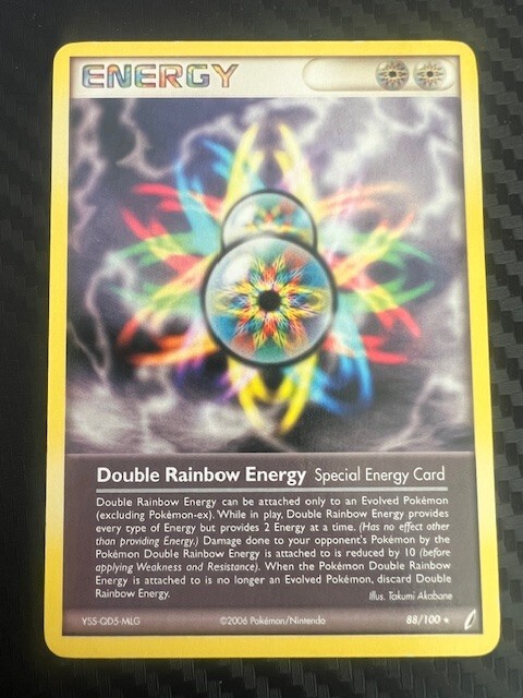 Pokemon TCG Crystal Guardians 88/100 Double Rainbow Energy LP