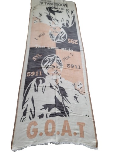 Sidhu Moosewala 5911 GOAT Shawl SYL Stole 295 Last Ride Indian Lohi Panjabi PBX1 - Imagen 33 de 34