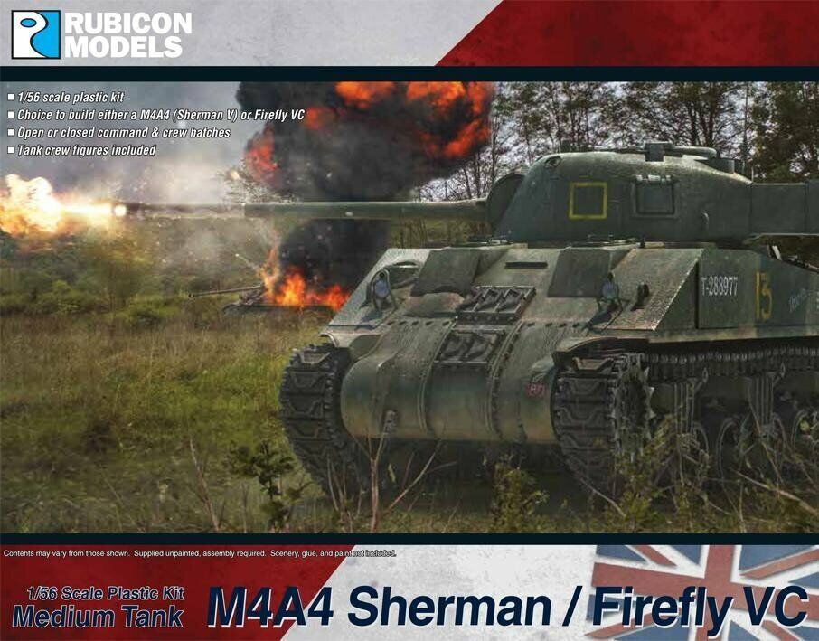 M4A4 Sherman / Firefly VC - 1/56 scale plastic kit Rubicon 280088