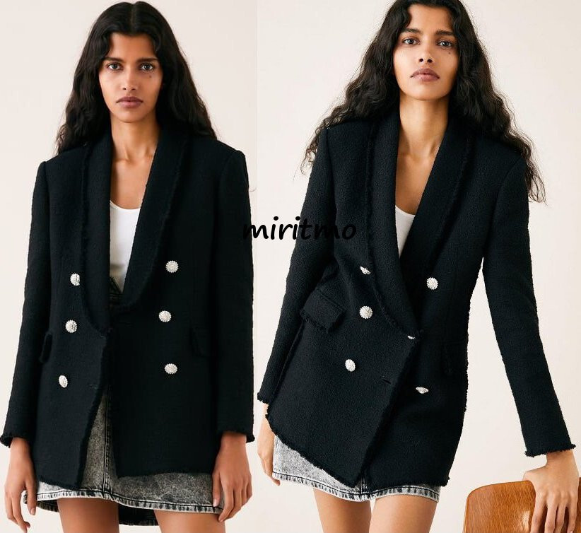 ZARA - ZARA CHANEL 春　パール　シェルボタン　ツイードシャツジャケット m_6282e05e09d760148531f263.jpeg
