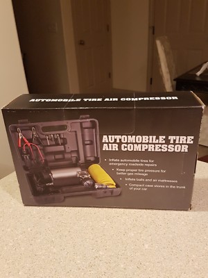 AIR COMPRESSOR AUTO AIR STATION TIRE PUMP 12VDC CIGARETTE LIGHTER POWER CORD NEW