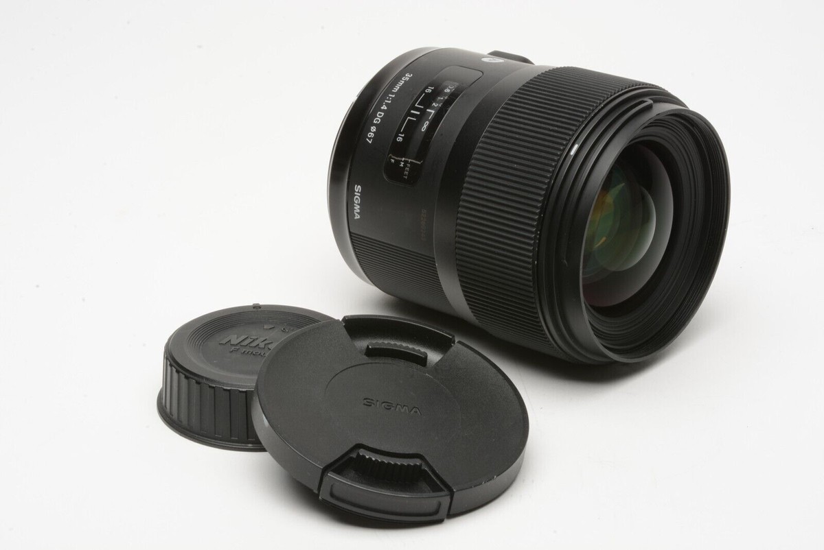 Sigma USA 35mm f1.4 DG HSM Art lens for Nikon AF mount, w/caps | eBay