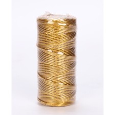 1 Roll 1.5mm Gold Silver Cord Rope 16 Strands Non-stretch Gift Packing String