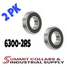 6300-2RS Ball Bearing Premium Rubber Sealed 10x35x11 mm Qty 2