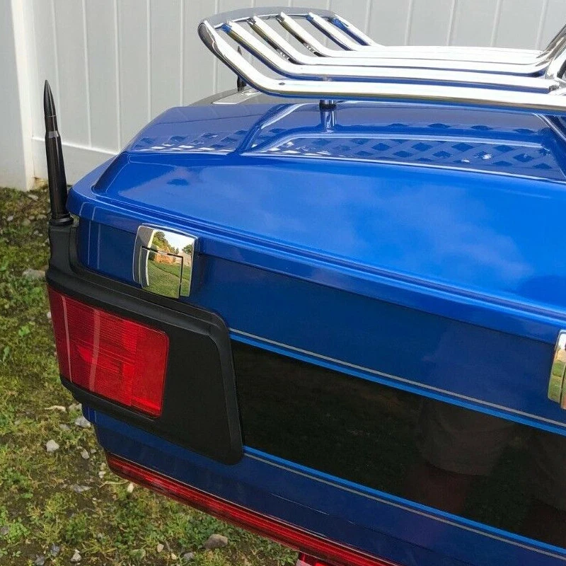 JUEGO DE 2 ANTENAS CORTAS BALA 50 CAL HARLEY DAVIDSON ELECTRA GLIDE 94-2016. Foto 4 de 4