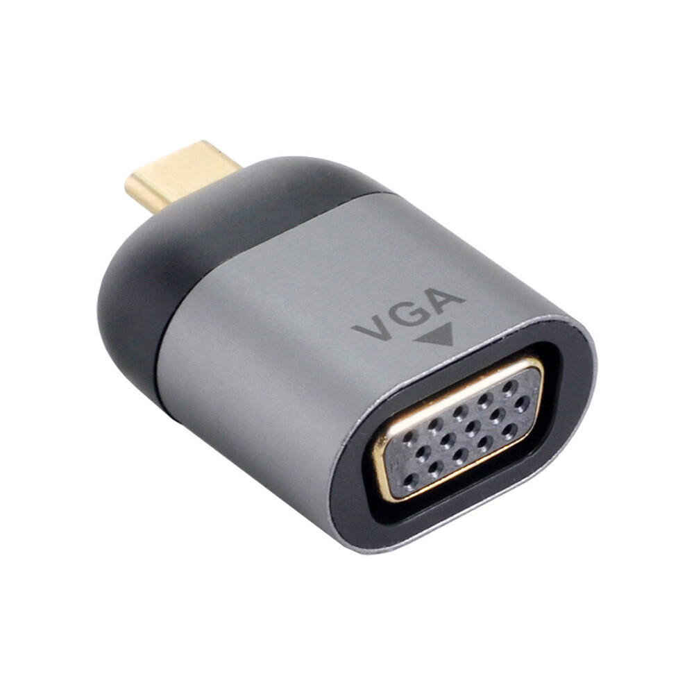 USB-C Type C to VGA Converter Monitor Adapter 1080p 60hz Tablet 