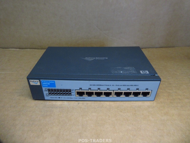 HP J9029A ProCurve 1800-8G 8-Port 10/100 Managed Ethernet Switch - EXCL PSU
