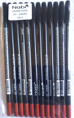 Lip Liner Pencil 12 Lip Liners Lot Select your Color Nabi Brand 7.5''