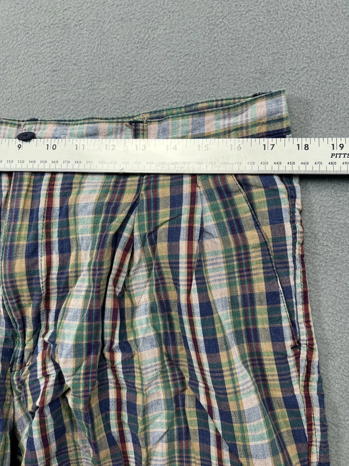 Pantalones Cortos INC International Concepts Para Hombre 36 Azul Multicolor A Cuadros Chino Informal Hombres Foto 2 de 4