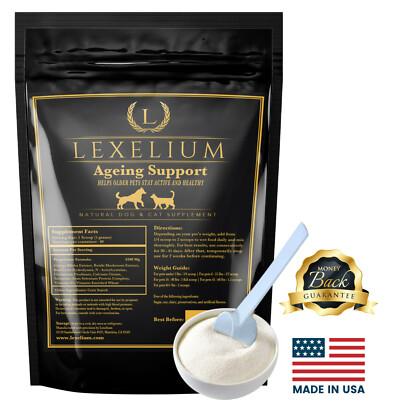 Energy Booster + Antioxidant for Senior Dogs & Cats |  100% Natural Supplement