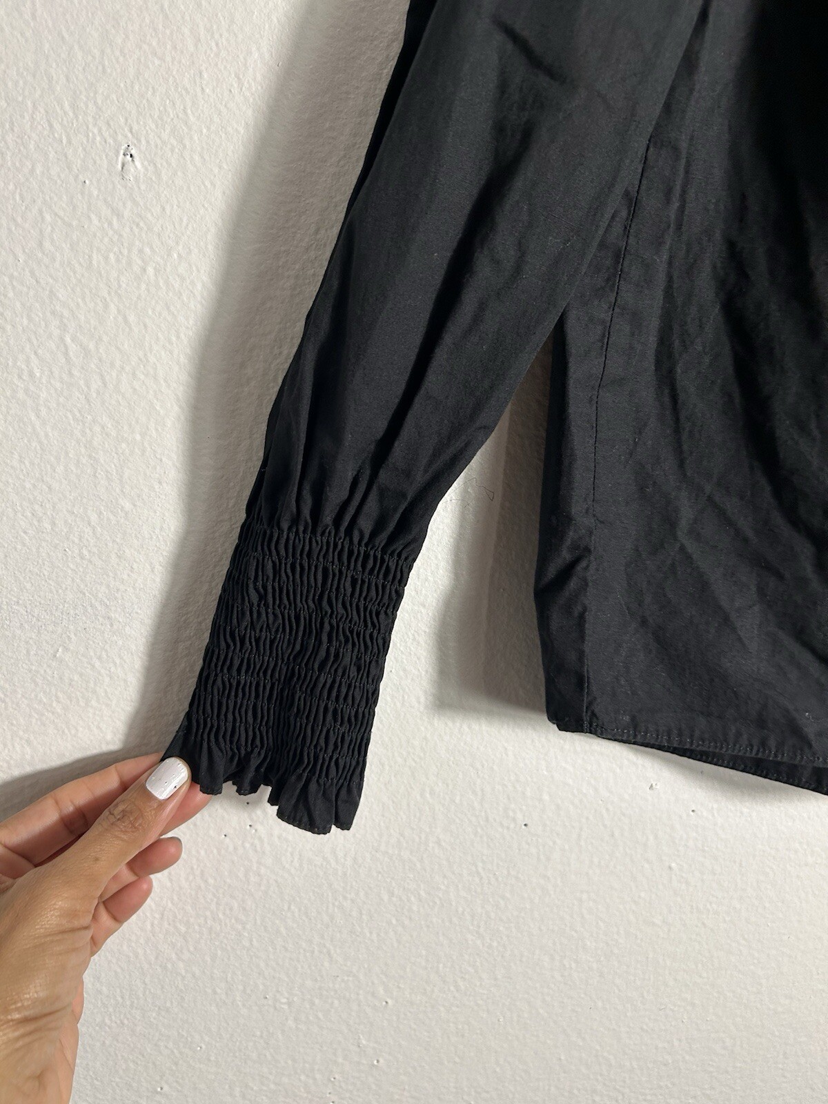 Zara Basic Collection Black Off The Shoulder Blou… - image 5