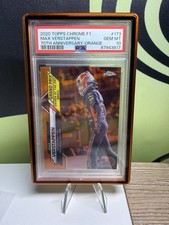 2020 Topps Chrome F1 Max Verstappen ROOKIE RC #171 70th Anniv Orange PSA 10 POP6