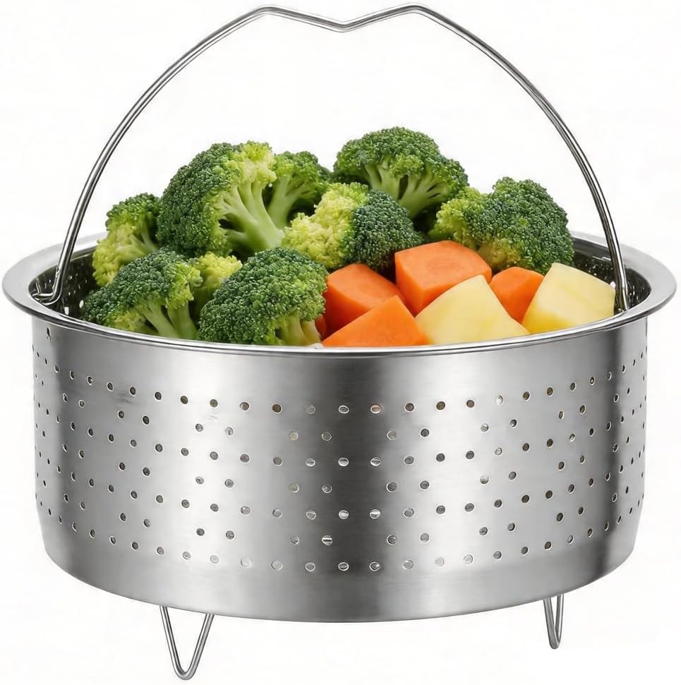 Steer Basket for Cooking, Stainl Steel Vetable Steer Basket