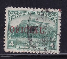 udl38 Mexico 1926 Chapultepec Castle Sc#O172 Mc#(OF)138b oficial