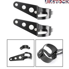 43-50mm Fork Black Headlight Bracket Universal Headlamp Mount Holder Motorcycle.