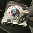 JERRY RICE SIGNED AUTOGRAPH HALL OF FAME HOF MINI HELMET 49ERS legend