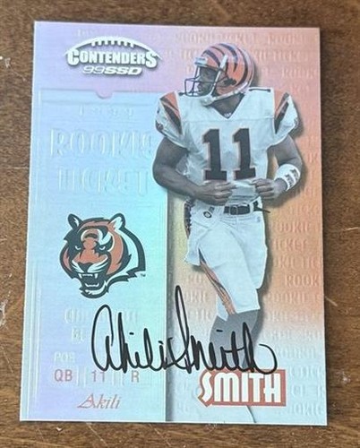 Akili Smith [Autograph] #157 1999 Playoff Contenders card