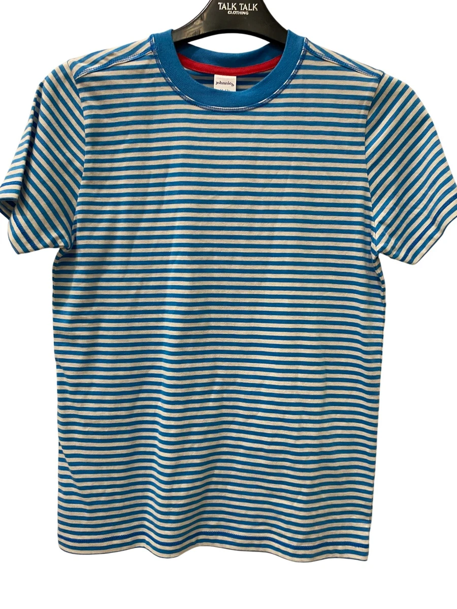 T-shirt Fille Boden Manches Courtes – Bleu Et Jaune – Taille 13-14 Ans – Très Bon état