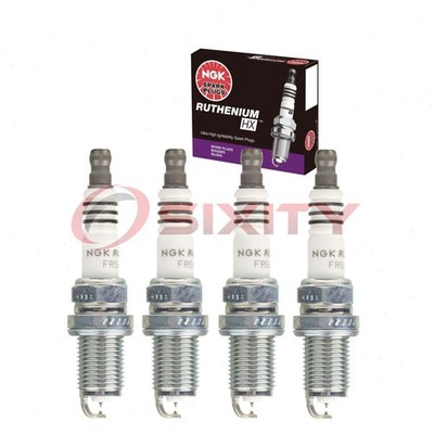 4 pcs NGK Ruthenium HX Spark Plugs for 2006-2011 Kia Rio 1.6L L4 - Engine xc