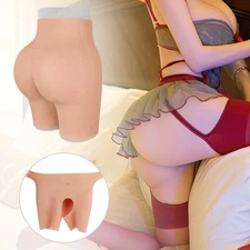 Share Silicone Butt Hip Enhancement Open Crotch Pants Artificial Hip Shaper Padd
