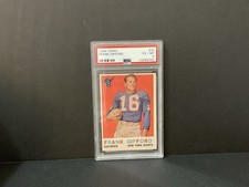 1959. Topps. Frank Gifford #20 PSA 6 EX-MT H.O.F. New York Giants NFL