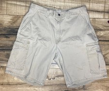 LEVIS SILVERTAB Vintage 90s LOOSE Cargo SHORTS Y2K SIZE 32 BEIGE 10  Baggy.