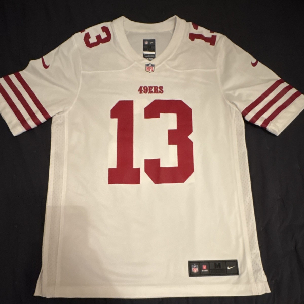 nike nfl jersey san francisco 49ers purdy 13 white mens medium | eBay