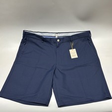 Peter Millar Crown Sport Shorts Mens 38 Blue Golf Performance Chino Stretch