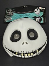VINTAGE 2002 Disney NIGHTMARE BEFORE CHRISTMAS JACK SKELLINGTON MASK WITH TAGS