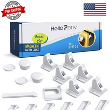 Upgraded Magnetic Cabinet Locks 6Locks and 2 Keys Baby Proofing Cabinet Lock ...