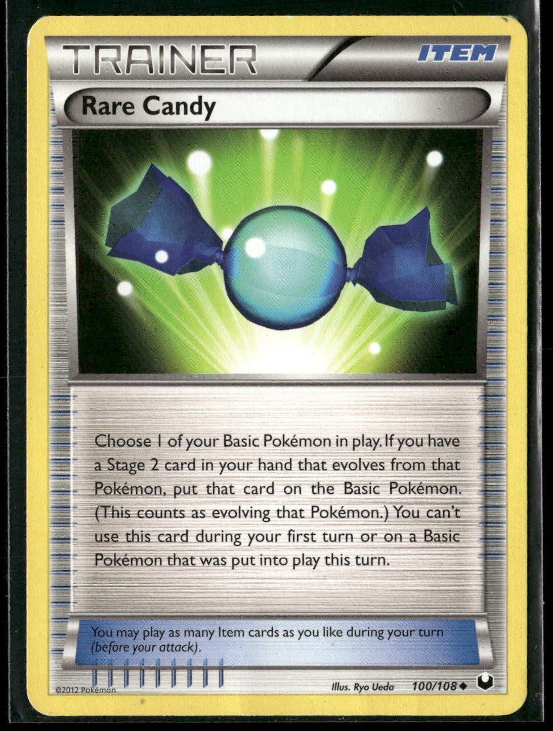 Rare Candy 100/108 Uncommon Dark Explorers Pokemon Moderately Played