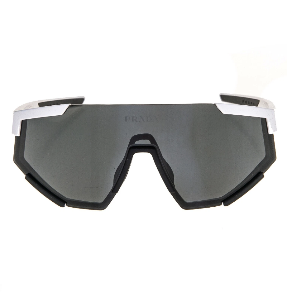 PRADA 04W Linea Rossa IMPAVID Sport Sunglasses White Pilot Wrap