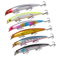 6 PCS Top Water Baits Floating Lure Fresh Lures Bass Fishing for Freshwater