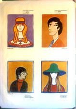 B. VILLEMOT Original Contrex/Perrier Poster Inclined 1973 in 071X107 Cms