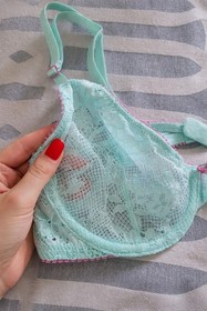 NEW Victoria's Secret Tease Lace Demi Bra 36B and Cheeky Panty Size Small Set