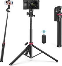 ULANZI MT-78 Extendable Phone Tripod, Metal 72.83" Selfie Stick Camera Tripod St