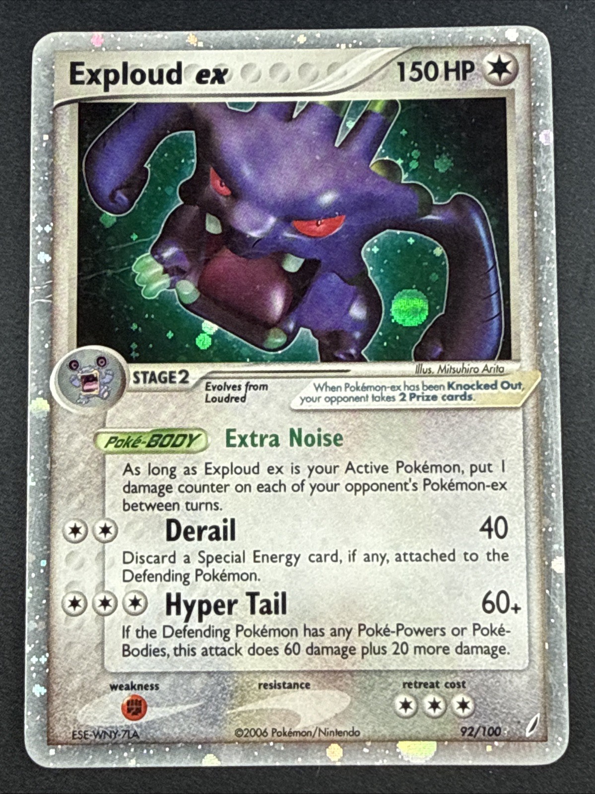 Exploud ex 92/100 Crystal Guardians Holo Ultra Rare Pokemon TCG