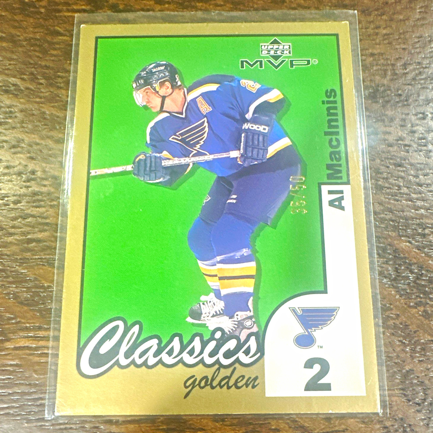 Upper Deck 2002-03 MVP Classics Al MacInnis Blues #161 Golden #d  /50