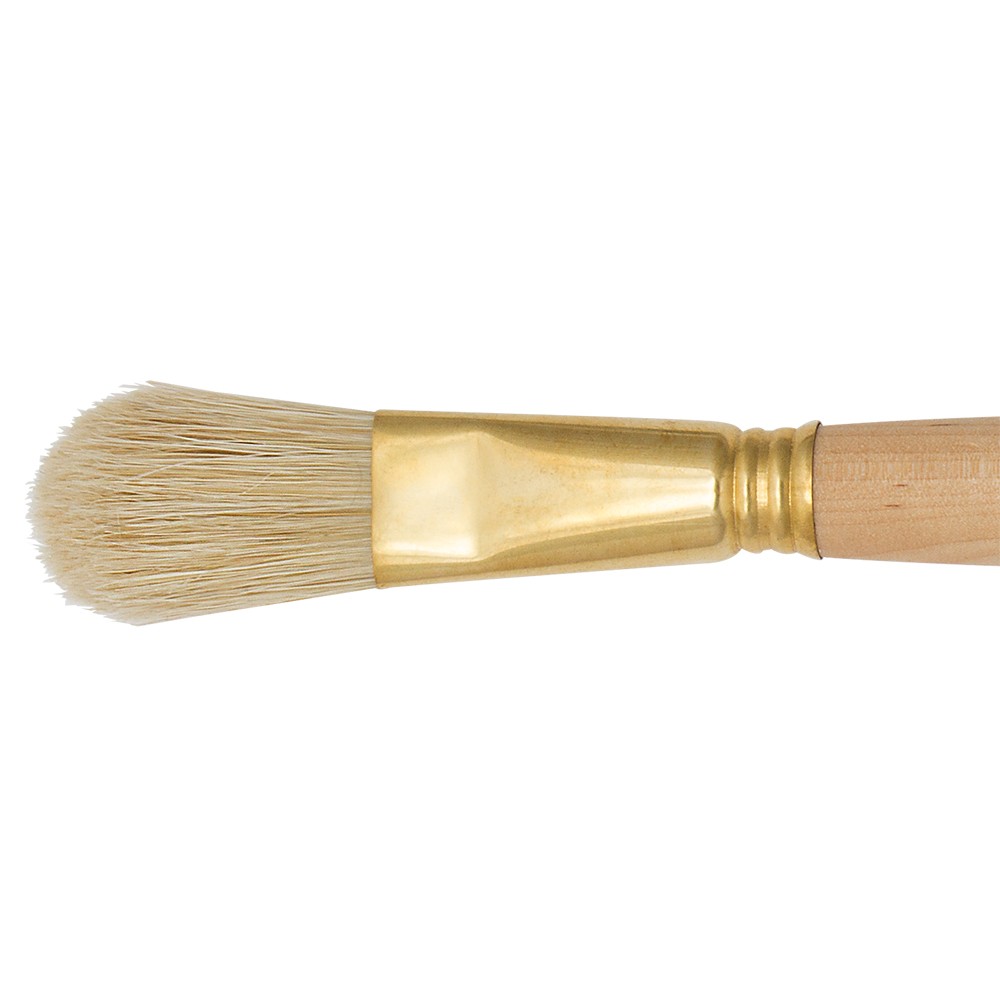 Escoda : Natural : Hog : Series 7040 : Flat Filbert : # 18