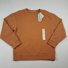 Cat Jack Boys Relaxed Sweatshirt Orange Size M 8 New