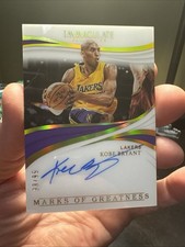 2018-19 Panini Immaculate Marks Of Greatness Kobe Bryant 93/99 Auto