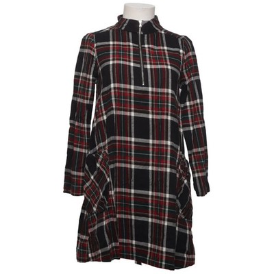 Zara, Kleid, Größe: XS, Schwarz/Rot/Weiß, Karo, Flanell, Damen #SAq