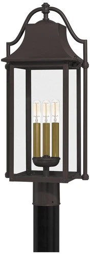 Quoizel Manning 24 1/4"H Western Bronze Outdoor Post Light - Picture 1 of 2
